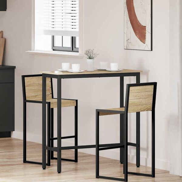 vidaXL tavolo Rovere Sonoma 100 x 40 x 100,5 cm