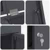 vidaXL Cassetta per pacchi Antracite 44,5 x 29 x 110,5 cm Acciaio