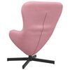 vidaXL Poltrona uovo Rosa 63 x 73 x 90 cm Velluto