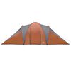 vidaXL Tenda da Campeggio a Cupola 6 Persone Grigio e Arancione