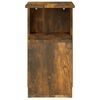 vidaXL Tavolino da Salotto Rovere Fumo 36x30x56cm Legno Multistrato