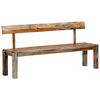 vidaXL Panca 160 cm Grigia in Legno Massello di Acacia