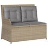 vidaXL Set Divani da Giardino 5 pz con Cuscini in Polyrattan Beige
