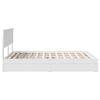 vidaXL Letto con Contenitore Bianco 160 x 200 cm Legno multistrato