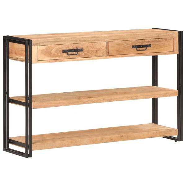 vidaXL Credenza 120x30x75 cm in Legno Massello di Acacia