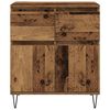 vidaXL Credenza con cassetto Legno vecchio 60 x 35 x 70 cm