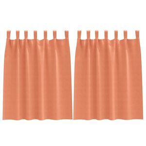 vidaXL Tende Blackout con Anelli 2 pcs Terracotta 140 x 140 cm