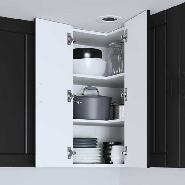 vidaXL Mobile da cucina Nero 57 x 57 x 80 cm Legno multistrato