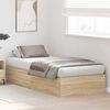 vidaXL Struttura letto con contenitore Rovere Sonoma 70 x 190 cm