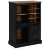 vidaXL Cantinetta per Vini HALDEN con Portabottiglie&Porta Scorrevole
