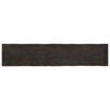 vidaXL Piano Tavolo Marrone Scuro 200x40x(2-6)cm Rovere Non Trattato
