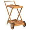 vidaXL Carrello da T&egrave; 54x87x90 cm in Legno Massello di Acacia