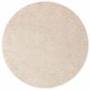 vidaXL Tappeto Shaggy Antiscivolo Crema 120 x 120 cm PP