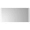 vidaXL Specchio da bagno LED Trasparente 80 x 40 cm vetro temperato