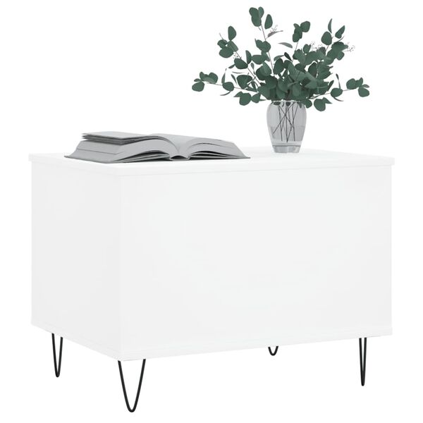 vidaXL Tavolino da Salotto Bianco 60x44,5x45 cm in Legno Multistrato