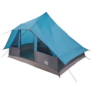 vidaXL Tenda Tipi con tetto Blu 364 x 281 x 257 cm taffet&agrave;