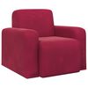 vidaXL Poltrona Rosso Vino Velluto (V)