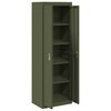 vidaXL Armadio con archiviazione 2 pcs Verde oliva 60 x 40 x 180 cm
