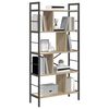vidaXL Libreria Rovere Sonoma 75 x 30 x 156 cm Legno multistrato
