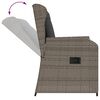 vidaXL Set Divani da Giardino 5 pz con Cuscini in Polyrattan Grigio