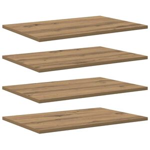 vidaXL Scaffale 4 pcs Marrone 60 x 40 x 1,5 cm Legno multistrato
