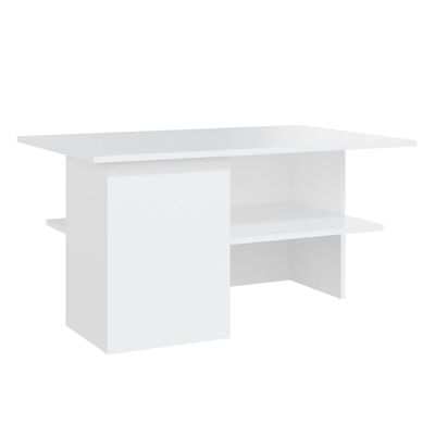 vidaXL Tavolino da Salotto Bianco 90x60x46,5 cm in Legno Multistrato