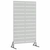 vidaXL Schermo per Privacy 100 x 50 x 180 cm Acciaio zincato Argento