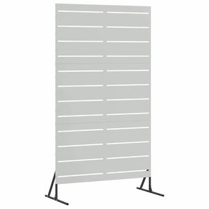 vidaXL Schermo per Privacy 100 x 50 x 180 cm Acciaio zincato Argento