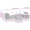 vidaXL Set Divano da Giardino 6 pz con Cuscini Marrone in Polyrattan