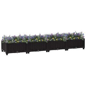 vidaXL Fioriera Rialzata 160x40x23 cm in Polipropilene
