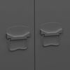 vidaXL Armadio Antracite Industriale 90x50x180 cm in Metallo
