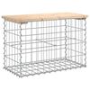 vidaXL Panca Giardino Design Gabbione 63x31,5x42cm Legno Massello Pino