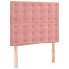 vidaXL Letto a Molle con Materasso e LED Rosa 120x200 cm in Velluto