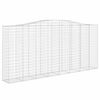 vidaXL Cesto Gabbione ad Arco 400x50x180/200 cm Ferro Zincato