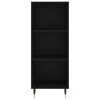 vidaXL Credenza Nera 34,5x34x180 cm in Legno Multistrato