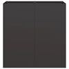 vidaXL Fioriera Nera 80x40x80 cm in Acciaio Laminato a Freddo