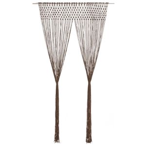 vidaXL Tenda Macram&egrave; Grigio Talpa 140x240 cm in Cotone