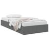 vidaXL Letto con Contenitore Grigio Scuro 203 x 100 cm Tessuto