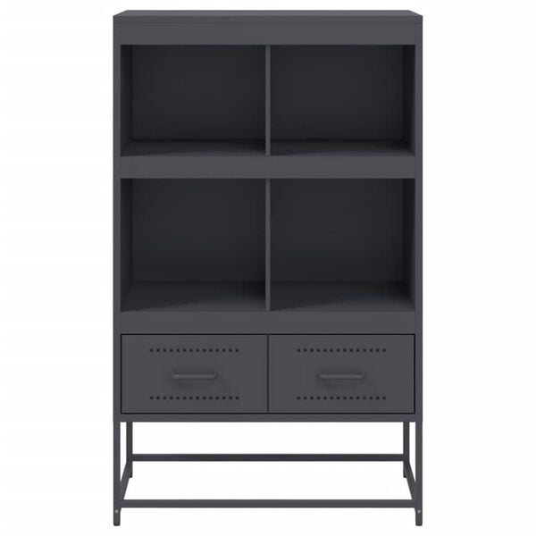 vidaXL Credenza Antracite 68x39x111,5 cm Acciaio