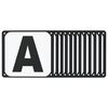 vidaXL Lettere Arena da Dressage 12 pz in Acciaio