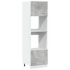vidaXL Mobile per Microonde &ldquo;Lyon&rdquo; Grigio Cemento 60x57x207 cm