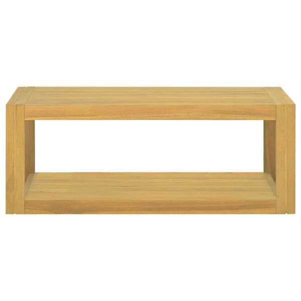 vidaXL Mobile da Bagno a Parete 90x45x35 cm in Legno Massello di Teak
