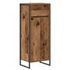 vidaXL Mobile da Bagno con cassetto Legno vecchio 40 x 30 x 100 cm
