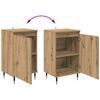 vidaXL Credenza 2 pcs Rovere artigianale 40 x 35 x 70 cm