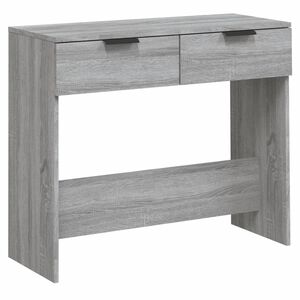 vidaXL Tavolino Consolle Grigio Sonoma 90x36x75 cm Legno Multistrato