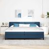 vidaXL Letto a molle con materasso Blu 200 x 200 cm Tessuto