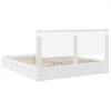 vidaXL Letto con Contenitore Bianco 180 x 200 cm Legno multistrato