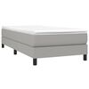 vidaXL Struttura Letto a Rete a Molle Grigio Chiaro 90x200 cm Tessuto