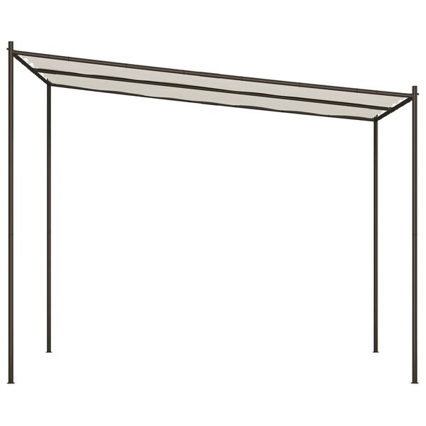 vidaXL Gazebo Bianco 3x3 m 180 g/m&sup2; Tessuto e Acciaio