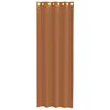 vidaXL Tende in Voile con Occhielli 2 pz Terracotta